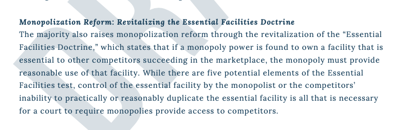 6. Treating platforms as essential facilities – like they're railways or electricity networks – gives up both on existing competition and the *potential for* competition in digital markets. These are not natural monopolies; regulating them like they are will get you sclerosis.