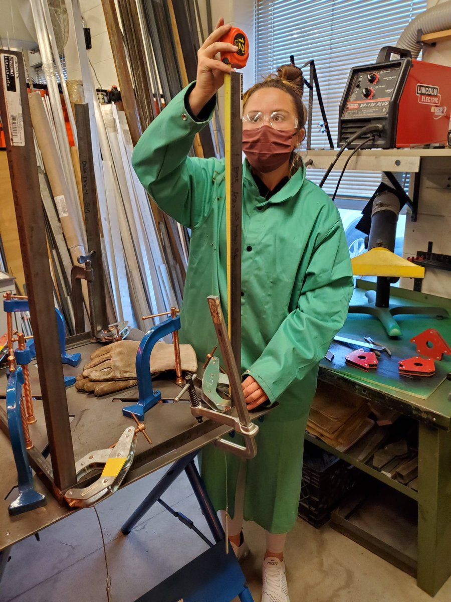 pbowman62's tweet photo. @TVTEengineering Sophia preparing to weld her self designed ddsk together in Stem lab https://t.co/huZr9LCexI