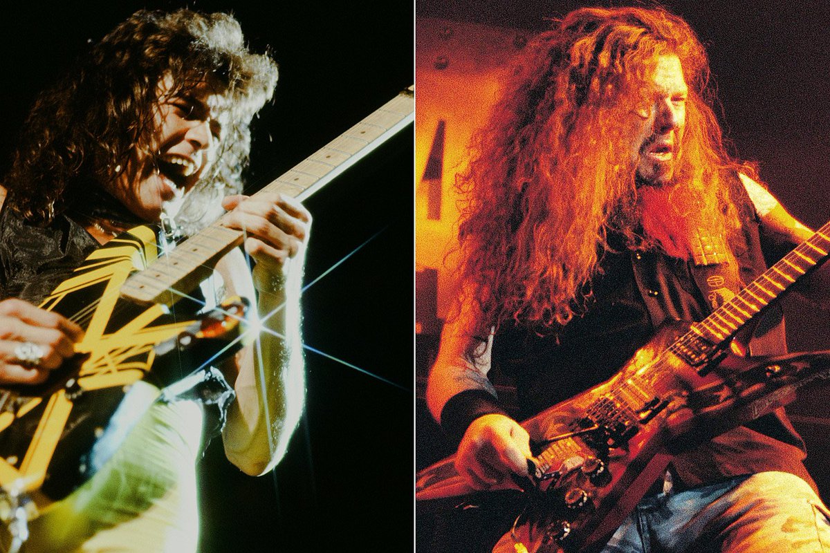 When Dimebag died, Eddie flew to Arlington carrying a guitar. Not just any guitar but the yellow and black one from VH2. Not a recreation. The exact one. He put it in the casket with Dime and remarked “an original should have an original.”