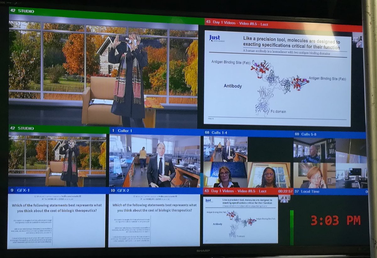 Lisaheldke's tweet photo. #Nobel56. What I look at while I'm talking. Yes, I get flustered. Plus a voice in my ear. https://t.co/ClWi0PrOc2