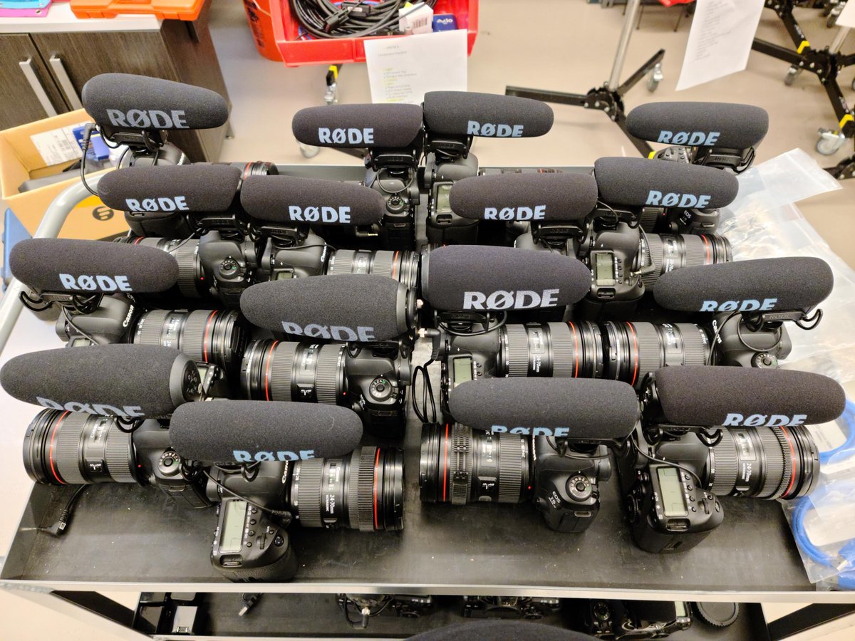 abelcine's tweet photo. "The AbelCine team was tasked with building and delivering 25 remote kits to (#Emmys) nominees across the country. For this project, AbelCine's full team came together for the build, logistics, and tech support." Read more 👉 https://t.co/yX0wuYDDL4 | @mikeymoves @jeffleephoto https://t.co/aXdB4fZbz9