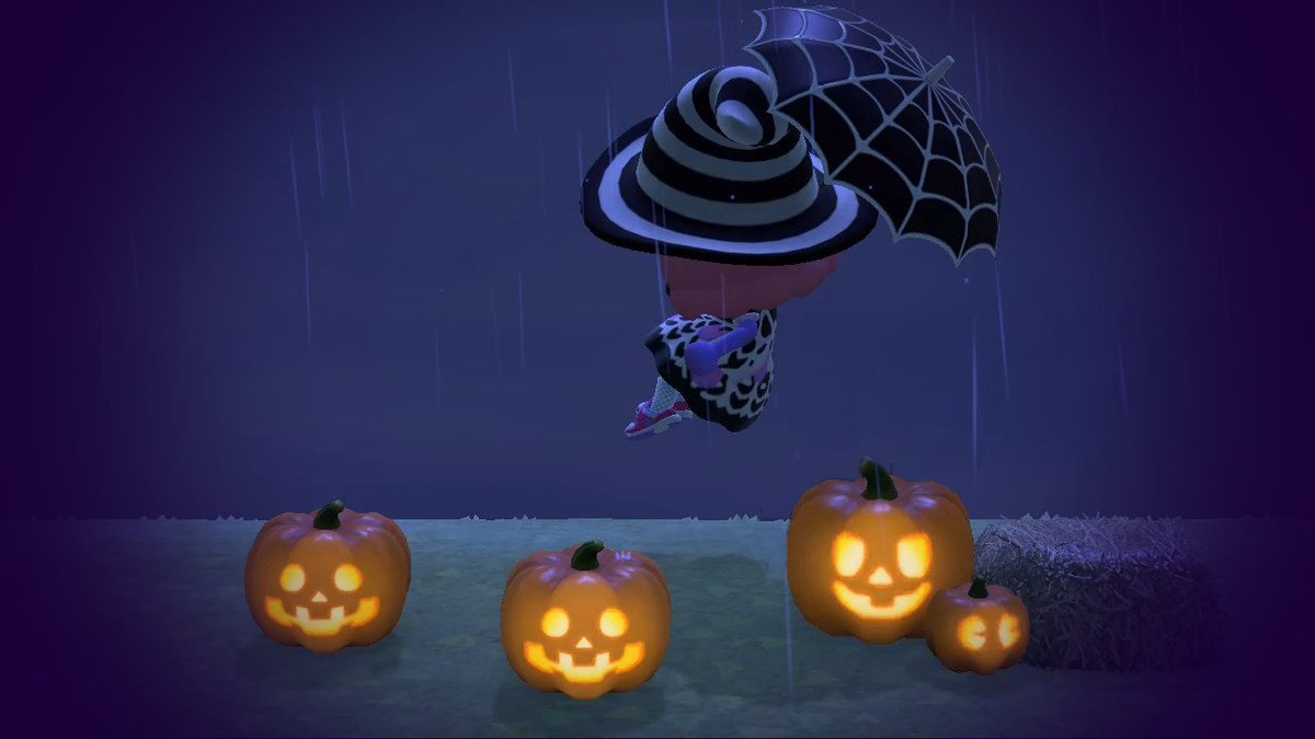 fifidoll__'s tweet photo. I wanted to do a pastel one but it was a spooky night!πΈοΈ #ACNH #FloatingChallenge #acnhhalloween #Halloween https://t.co/a49324Vep5