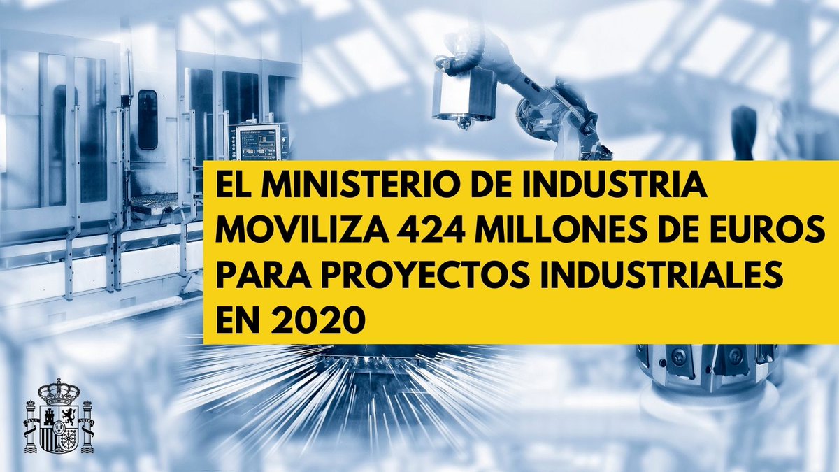 desdelamoncloa's tweet photo. El @mincoturgob ha adjudicado este año un total de 289,5 mill. de euros a 275 proyectos dentro del Programa de Apoyo a la Inversión Industrial Productiva, el #PlanREINDUS, que movilizarán inversiones por valor de 424 mill. de euros.
https://t.co/4CQyLdYnwJ https://t.co/Bnn8CYCOkv
