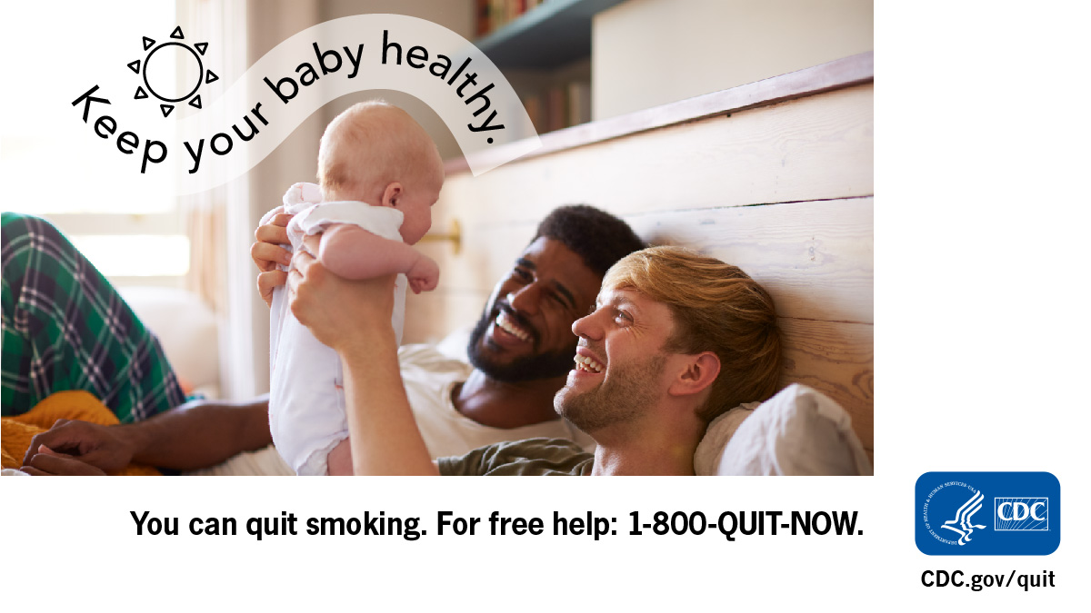 Babies who are exposed to secondhand smoke after birth are more likely to die from sudden infant death syndrome. Learn about how quitting smoking can help keep your baby healthy this #SIDSAwarenessMonth.