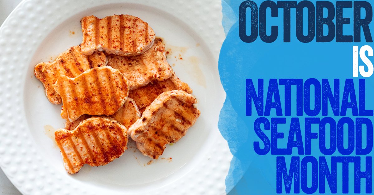 October is #NationalSeafoodMonth so to celebrate we'll be sharing fun facts and shop #discounts throughout the month - we hope you'll follow along!