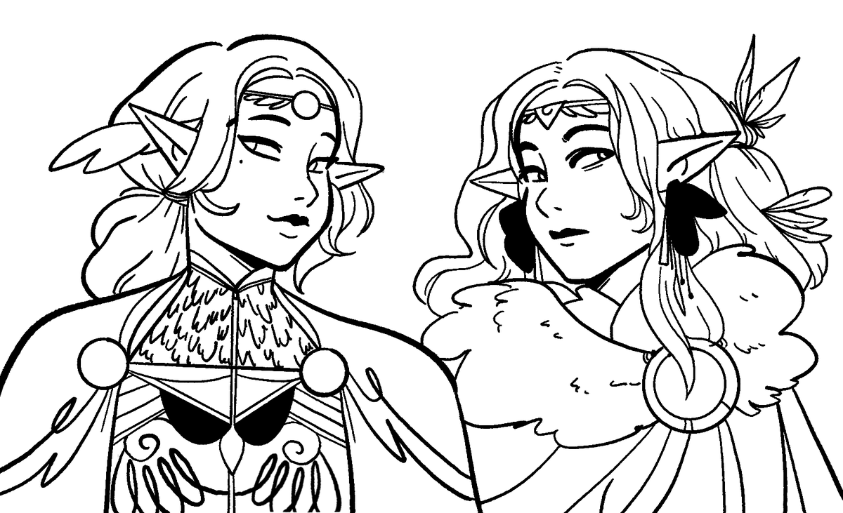 My pal @winterjaykiakas inked one of my drawings! It looks so COOL!! 