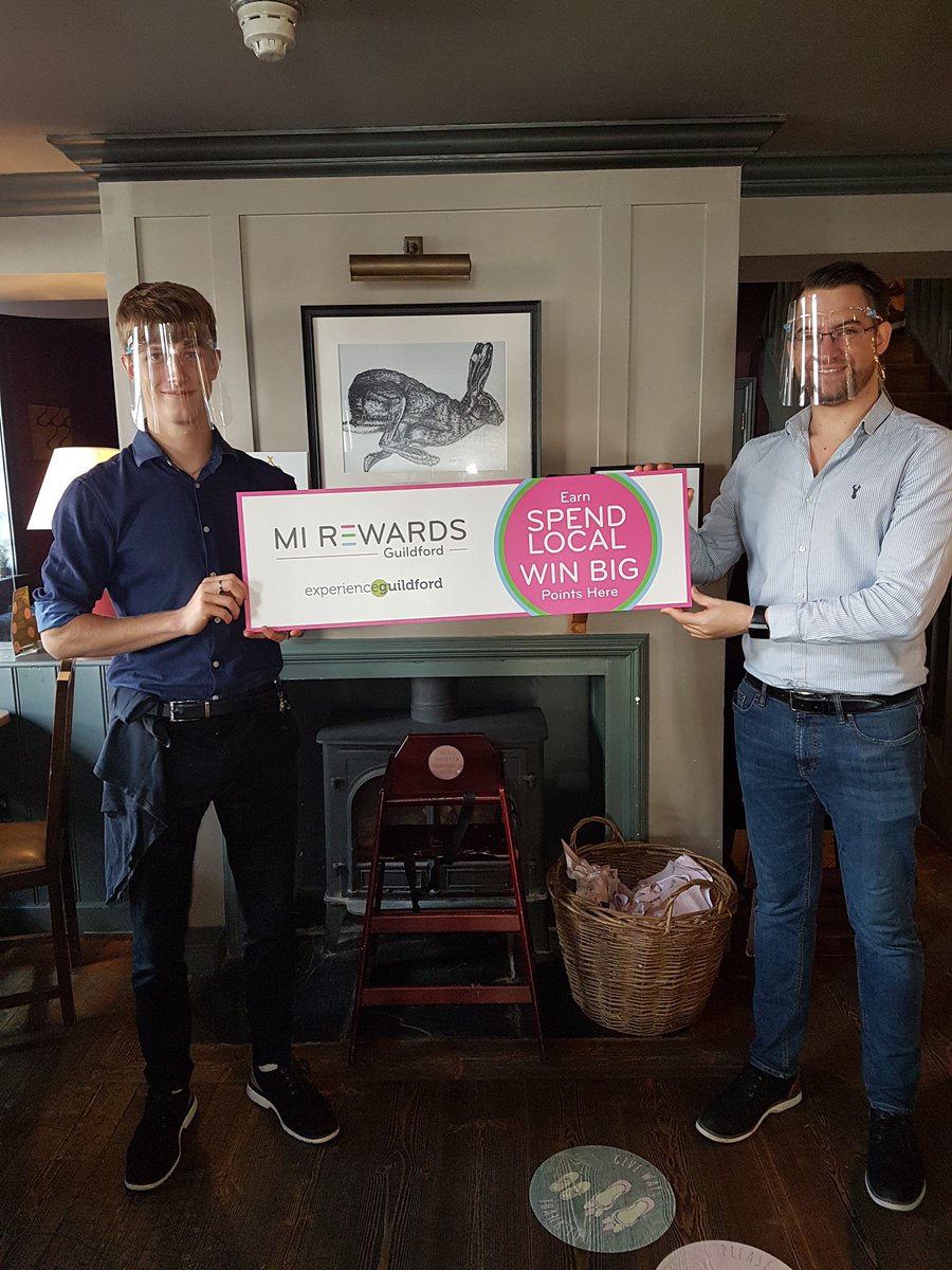 MHguildford's tweet photo. We’re pleased to be part of Mi Rewards Guildford, a new town centre loyalty scheme that rewards you for supporting local. Make a purchase at participating businesses to be in with a chance of winning £250 voucher to spend in town:
https://t.co/JnLyzxT2oW 
#MiRewards #Guildford https://t.co/fLgS5Kqqjj