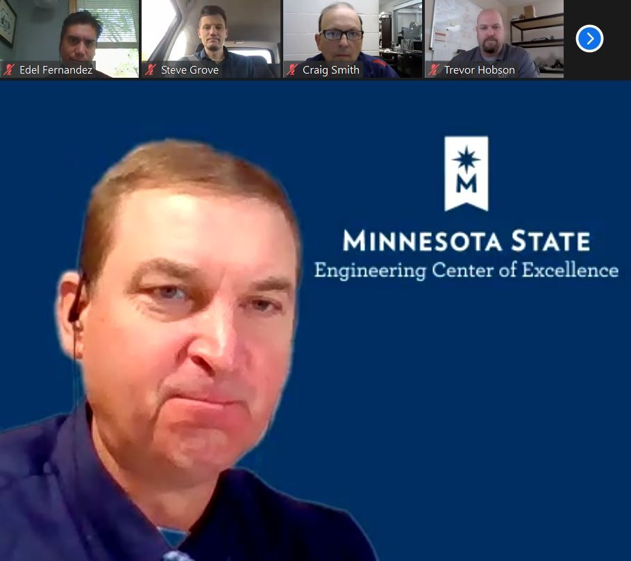 mndeed's tweet image. Today for Minnesota Manufacturing Week, Commissioner @grove participated in a virtual roundtable with south central Minnesota manufacturers. Later, he went on a tour of solar power manufacturer Heliene in @cityofmtniron. #MNManufacturingWeek