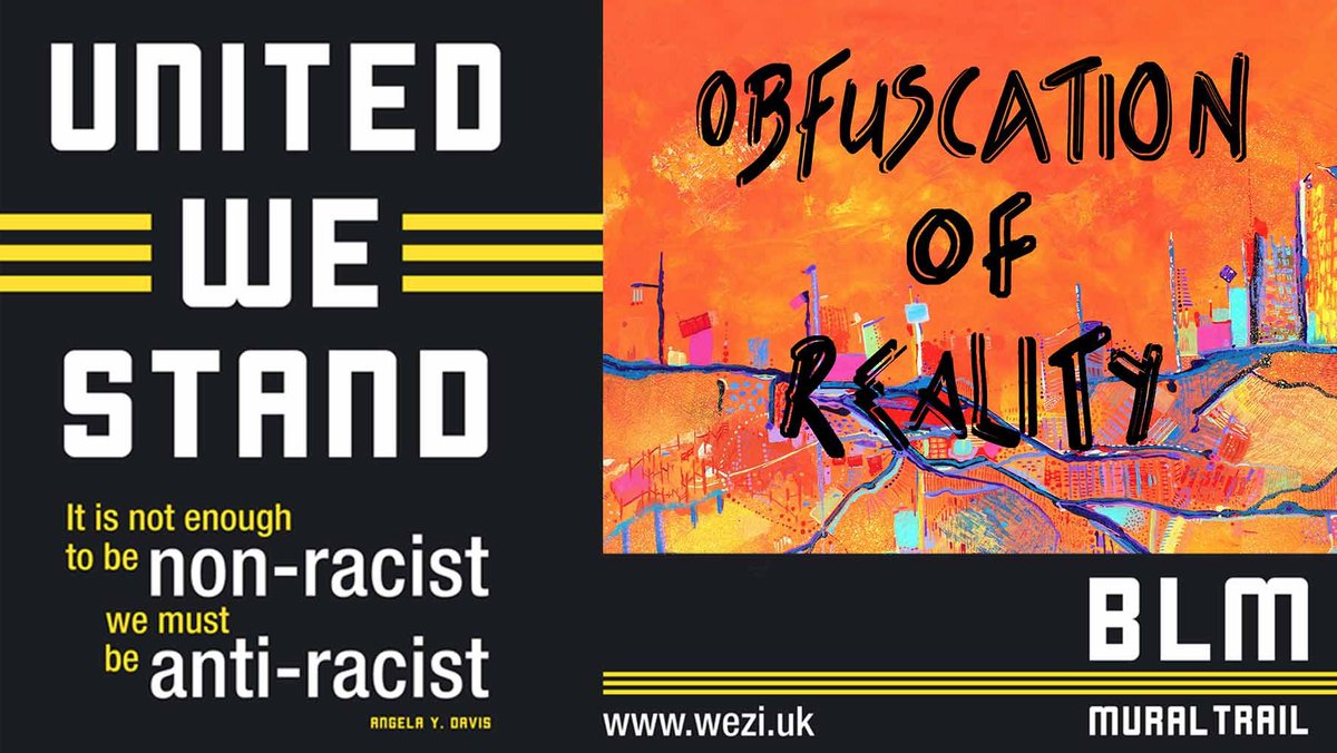 sca_net's tweet photo. One of the #Edinburgh installations is Adebusola Ramsay's "The Obfuscation of Reality Upholds White Supremacy" 

#SCANmember @EdinburghPrints @BLMMuralTrail project can be seen on the exterior of #CastleMills #studio where they were printed - info here https://t.co/rFzu1ddqkg https://t.co/0gO2RIToJf