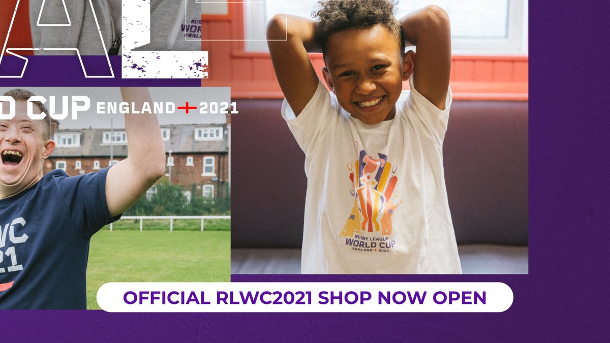 rugbyleaguewcup's tweet photo. Now you've got your #RLWC2021 tickets, it's time to kit yourself out in our new range of merch. 

What will you be going for? https://t.co/2G7E4UYYmU #ThisIsReaL https://t.co/J1IuZGFMSJ