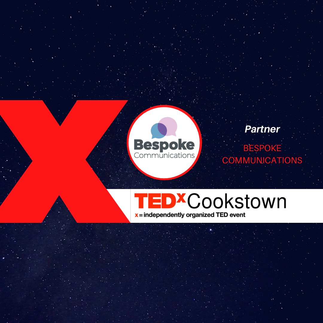 TEDxCookstown's tweet photo. We are absolutely delighted to have Bespoke Communications on board as our public speaking partner.

Bespoke Communications have been TEDx partners in Northern Ireland for over 5 years bringing the NI voice to the world @bespoke_comms https://t.co/veUhauQiP9
