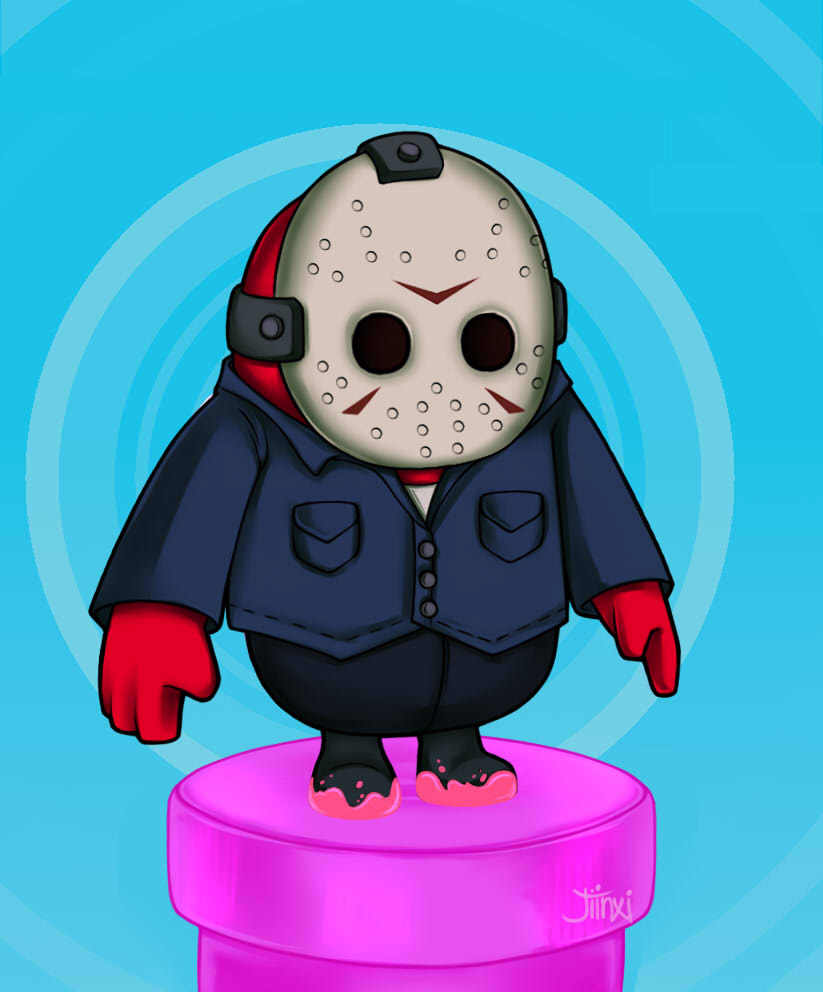 _Jiinxi's tweet photo. It's time to get spoopy @FallGuysGame 🎃🦇 https://t.co/x21rmNWZxX