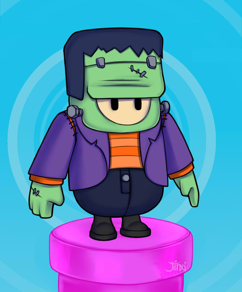 _Jiinxi's tweet photo. It's time to get spoopy @FallGuysGame 🎃🦇 https://t.co/x21rmNWZxX
