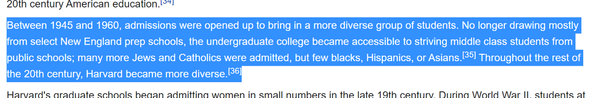 Also while Harrrrvard is talking out of one side of its face about using the SAT to increase access to education they have active policies to limit Jews, catholics and exclude blacks, asians, and hispanics.