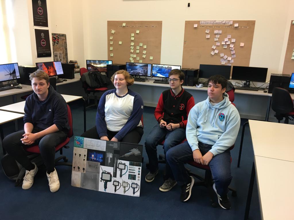 penwithdigital's tweet photo. Second year games students having a video call with Jasper Stevens from @FoundryBottle  discussing their current tandem project in a VR environment. https://t.co/LUlKqEf8V2