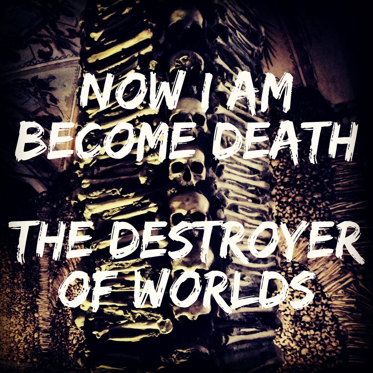NOW I AM BECOME DEATH
THE DESTROYER OF WORLDS

#thelastbearender #tlbe #nowiambecomedeaththedestroyerofworlds #nowiambecomedeath #thedestroyerofworlds #firstrelease #firstspotifyrelease #nuclearblast #nuclearweapon #oppenheimer #industrialmetal