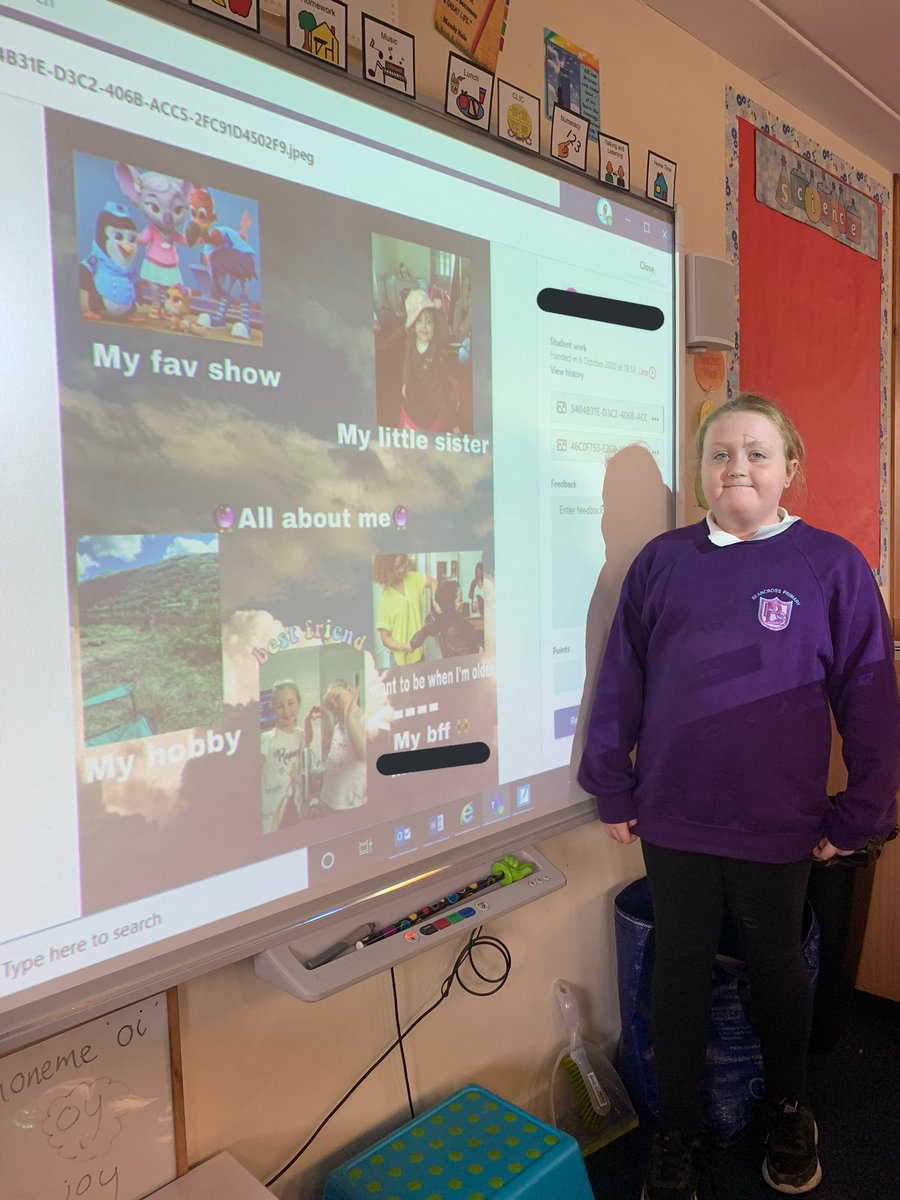 MrsSwanBX's tweet photo. This afternoon, we shared some of our Me Collages that were set as our first homework project of P5 with the class. I was very impressed by everyone’s creativity and confidence! 👏🏼🎉 #BPSHWB #BPSLiteracy #BPSHomeLearning https://t.co/FaK3Cihcws