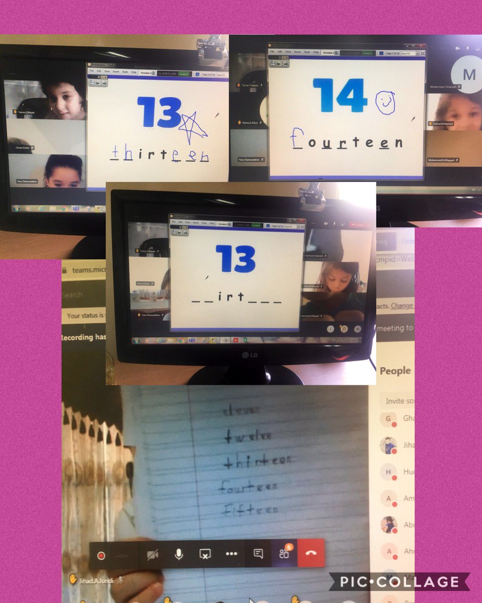 samah_hosna's tweet image. Learners practise writing numbers in both forms , word and digit!! #onlineclasses   @MakAishaSchool  #math_is_fun