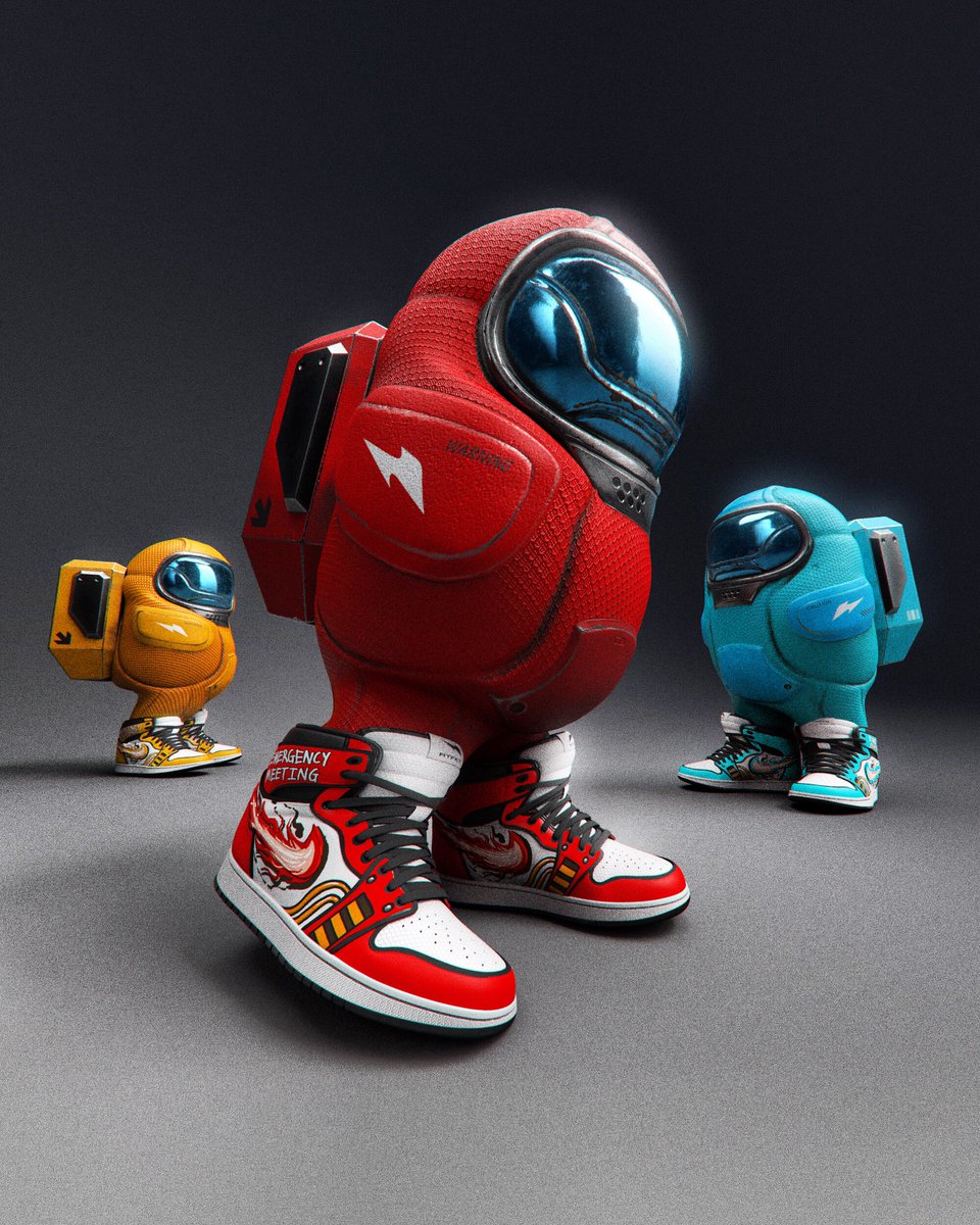 Whose the imposter? Check out these sneakers we designed inspired by Among Us @innerslothdevs #amongus