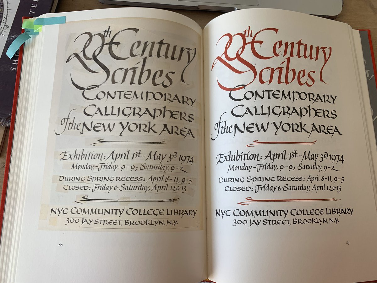 Hoy partió una de las mejores calígrafas del mundo: Alice, de NY.

Ella influenció a muchxs maestrxs de caligrafía de hoy en día, su obra es excepcional y amaba el oficio honrándolo y enseñándolo generosamente.

Día triste para el oficio del dibujo de letras 😔