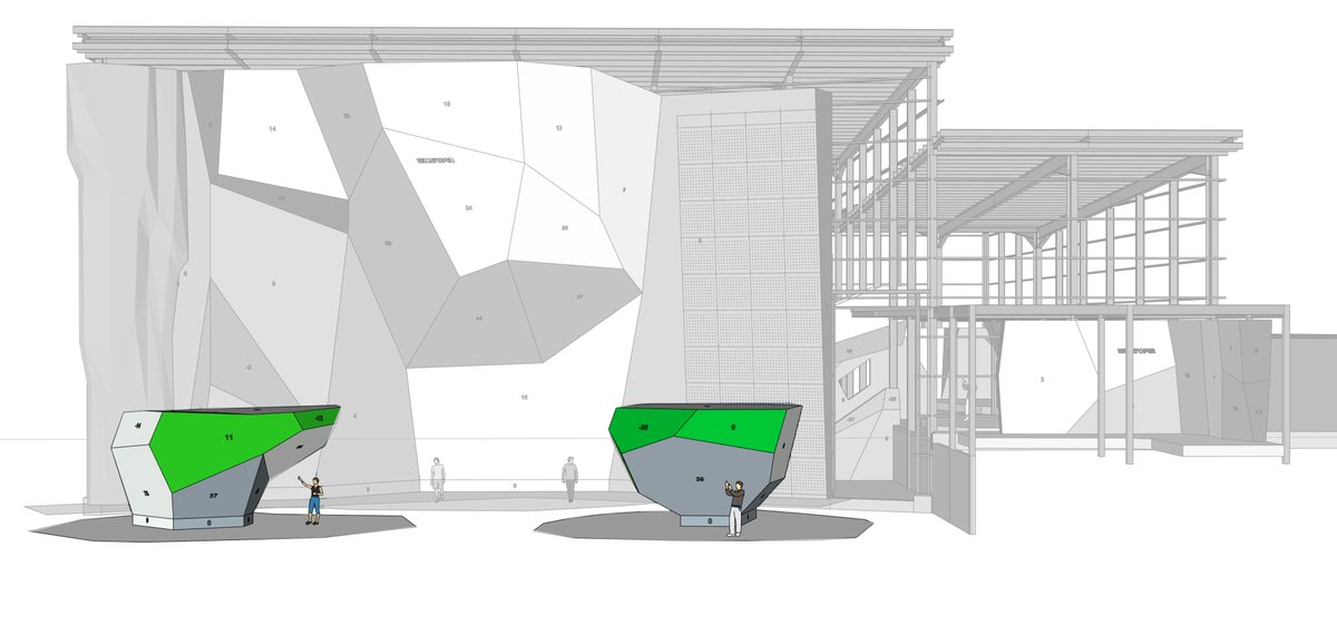 270climbing's tweet photo. Time for some bouldering! 🤩 Here’s some of the various proposed Bouldering areas – Including inside. And outside. And a comp wall within the new sports dome …think that’s it! #indoorbouldering #outdoorbouldering #compwall #hangwall #fingerboards #trainingwall #thebeast https://t.co/C0A1dmAz1y