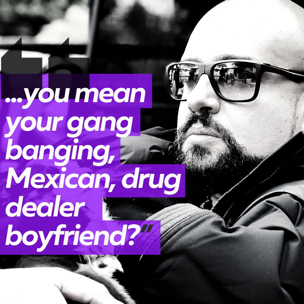 Some microaggressions are super subtle. This isn't one of them: 

"...you mean your gang banging, Mexican, drug dealer boyfriend?"

Follow the link for <a href="/ozzielucca/">Ozzie Lucca</a> 's full story hubs.li/H0xsR-B0