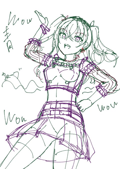 ラフで俺が死にそう。
#砂塚あきら #砂塚あきら生誕祭2020 
#デレステ 