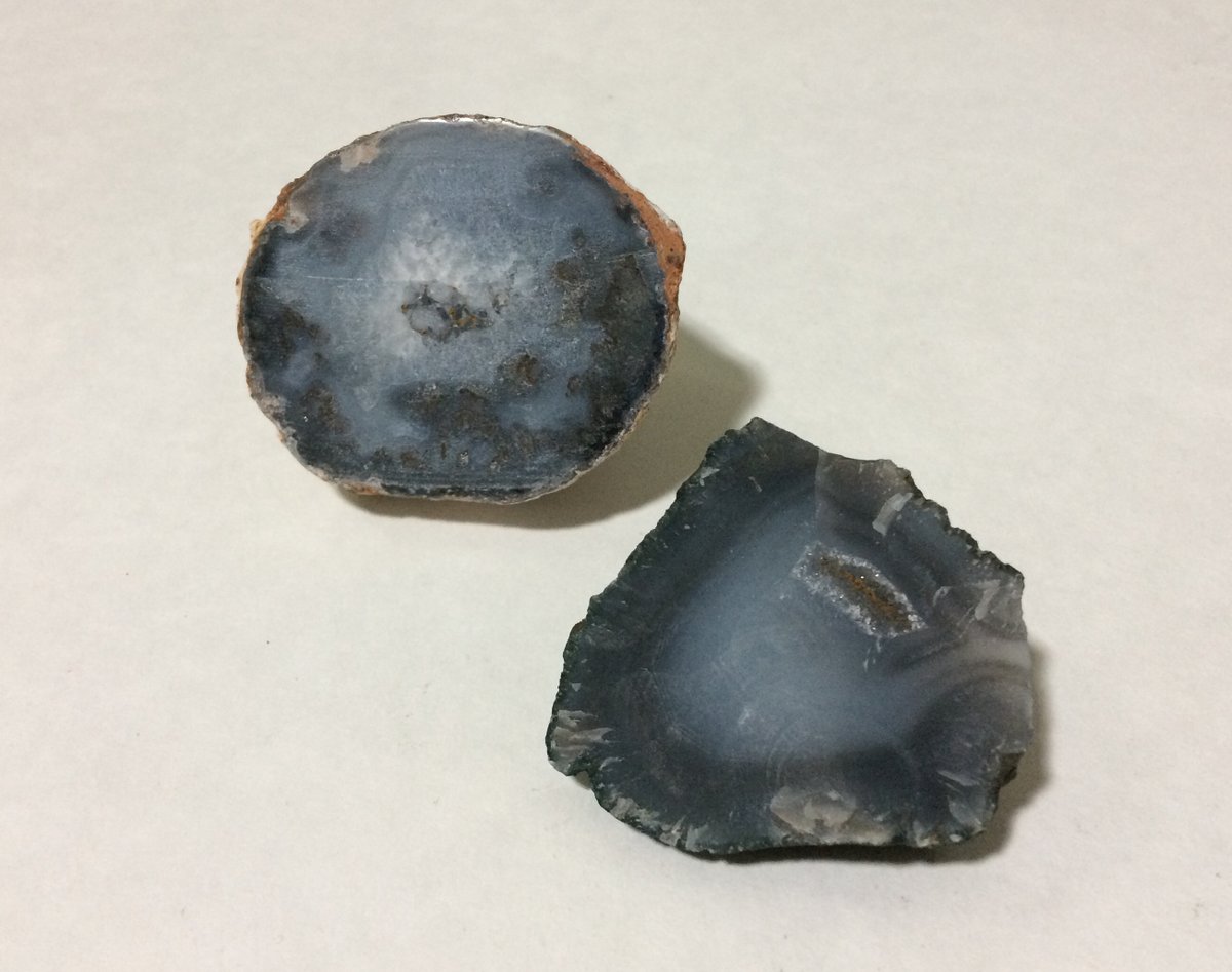 Check this out and more in our #etsy shop: Lot of 2 Blue Denim Agate Geodes Unpolished 3+6 oz Rocks Crystals Minerals https://t.co/uwqUJwPr7V #rock #agate #decor #blueagate #geodes #reiki #metaphysical #meditation https://t.co/em2sQG8cvY