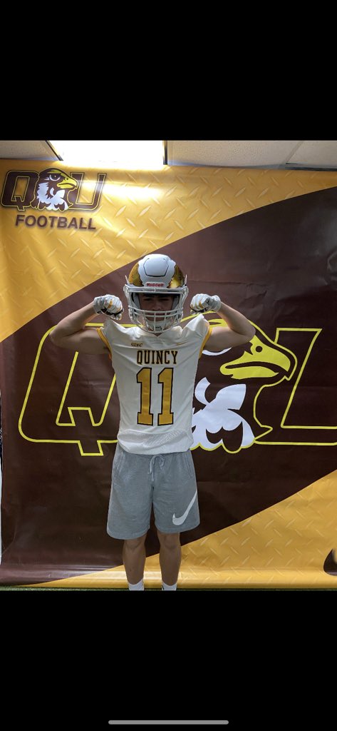 RobertRezex23's tweet photo. After a Great Visit blessed to receive an offer from Quincy University! Thank you for the Opportunity @CoachSKelly44 https://t.co/GqMZB8gXFu