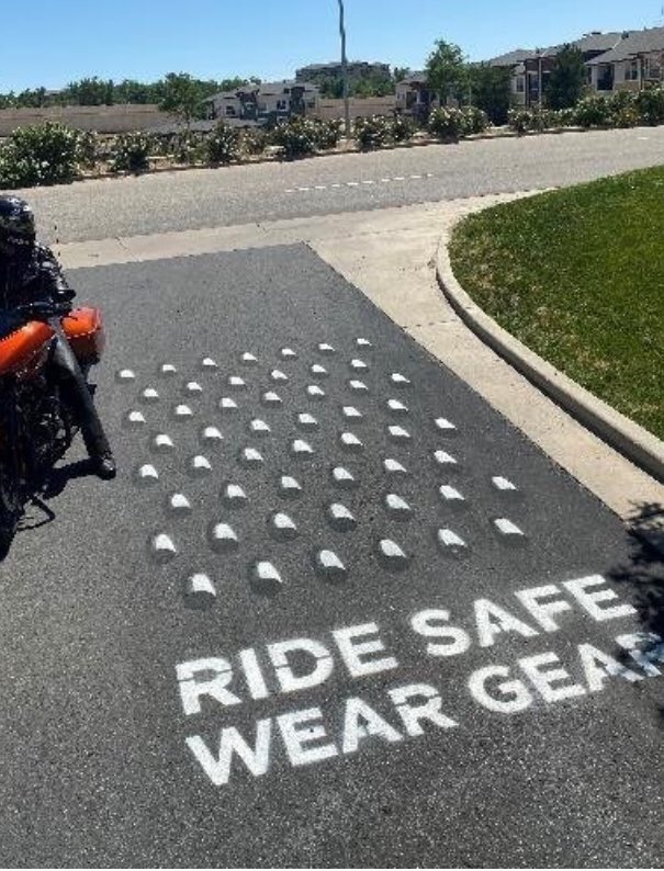 MDCLifeSaver's tweet photo. Cheese grater campaign to remind motorcyclists to wear their gear!  Colorado Dept of Transportation very cool idea! https://t.co/ImiamPgOaU