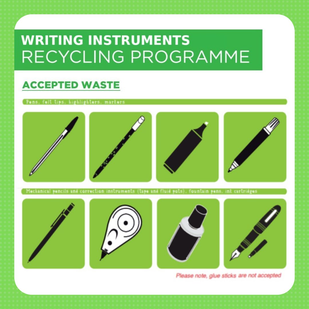 ♻️#Recycle with us♻️

We want your pens! Do the 'write' thing and send them our way for recycling 🖊️

#livesimply #livesustainably #recycleplastic #recyclepens #penrecycling #terracycleuk #terracycle #wastewarriors #recyclingheroes #lesswasteliving #lesswastelifestyle