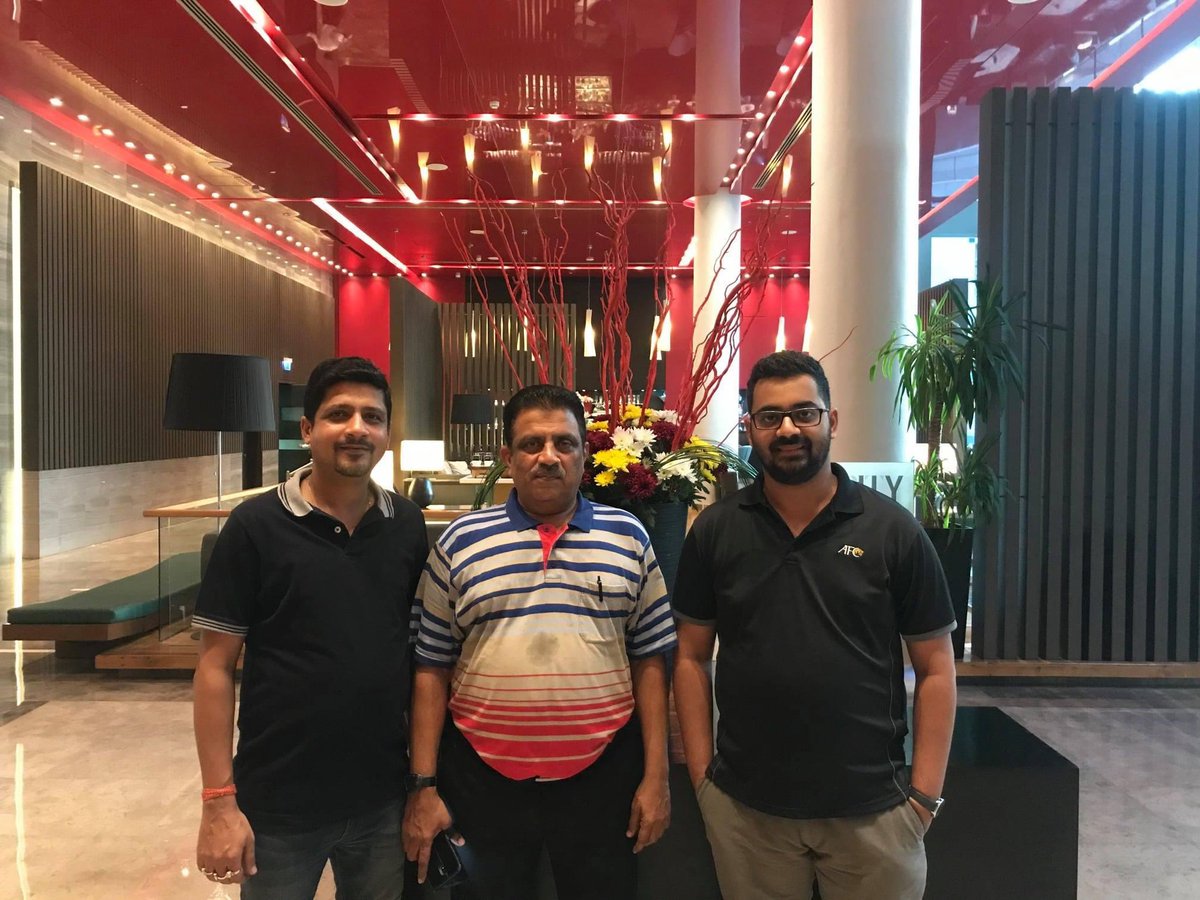 At Bahrain during the AFC MC Seminar with my colleagues Ravishankar Sir & Akshay Rohatgi