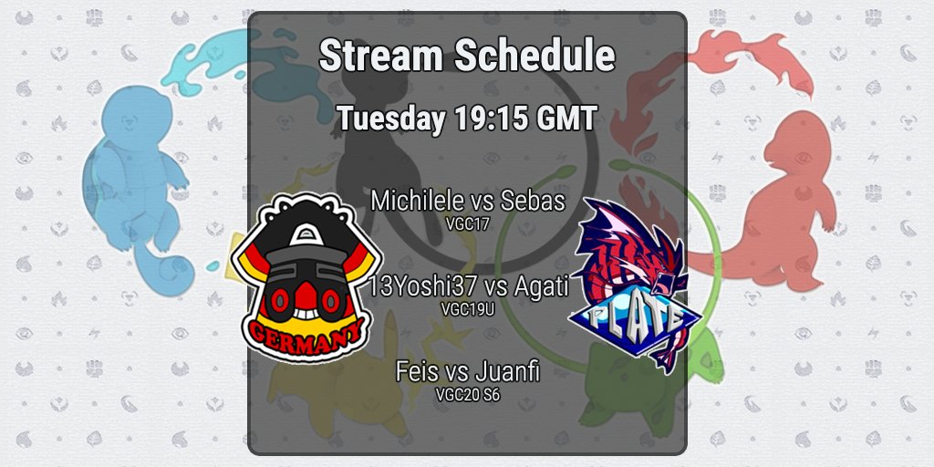 VGCWorldCup's tweet photo. Having tied this week, Germany and Plate Latin America are headed into a tiebreaker 3v3 bonus round—the first team to win two sets will advance to Top 4 of the World Cup! We will be streaming their tiebreaker sets in less than an hour at https://t.co/zaGIeBMvMZ! https://t.co/QAe2tVIJXL