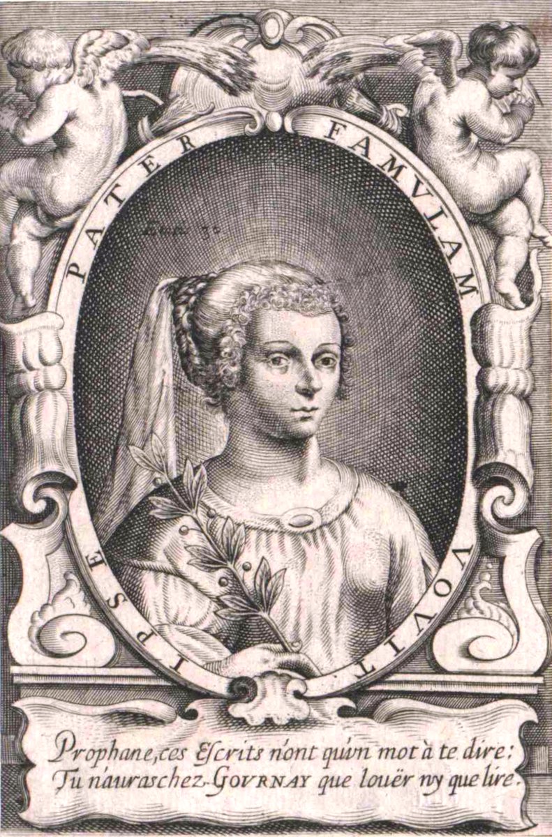 PNW_HistPhil's tweet image. Lot of good birthdays #OTD in history. Let's start with Marie de Gournay (1565-1645) a French writer and advocate for women’s education and equality. A prolific writer, she is most known for her Égalité des Hommes et des Femmes , 1622, &amp;amp; Grief des Dames , 1626. 1/7