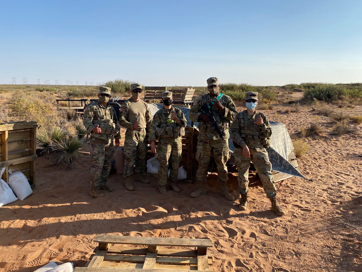 UtepROTC's tweet photo. Last weekend UTEP ROTC had the 2020 Fall FTX. Within those 3 days they learned proper battle drill techniques and learned to work as a team with games throughout the event 💪🏼. We hope you all had a lot of fun 👏🏼 Picks Up, Dig Deep! ⛏ https://t.co/YiMaWyN54l