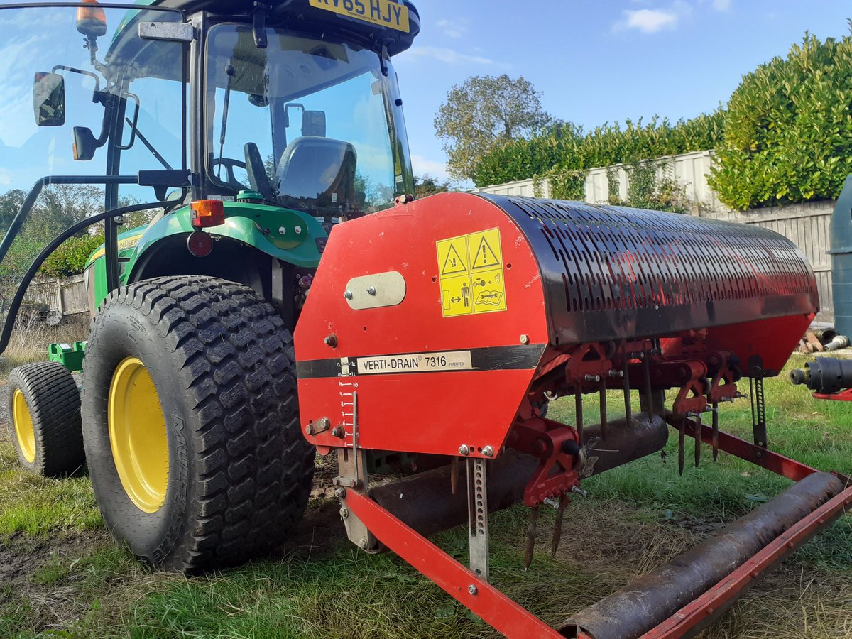 All ready for tomorrow.  Looking forward to getting some holes in. First day of many 👍🏻 #drainage #vertidrain