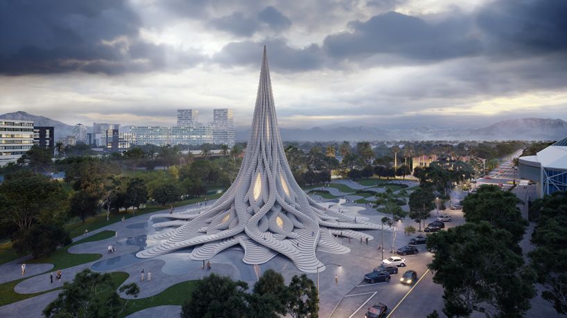 designboom's tweet image. NUDES designs a towering rainwater harvesting concept for san jose, california
designboom.com/architecture/n…