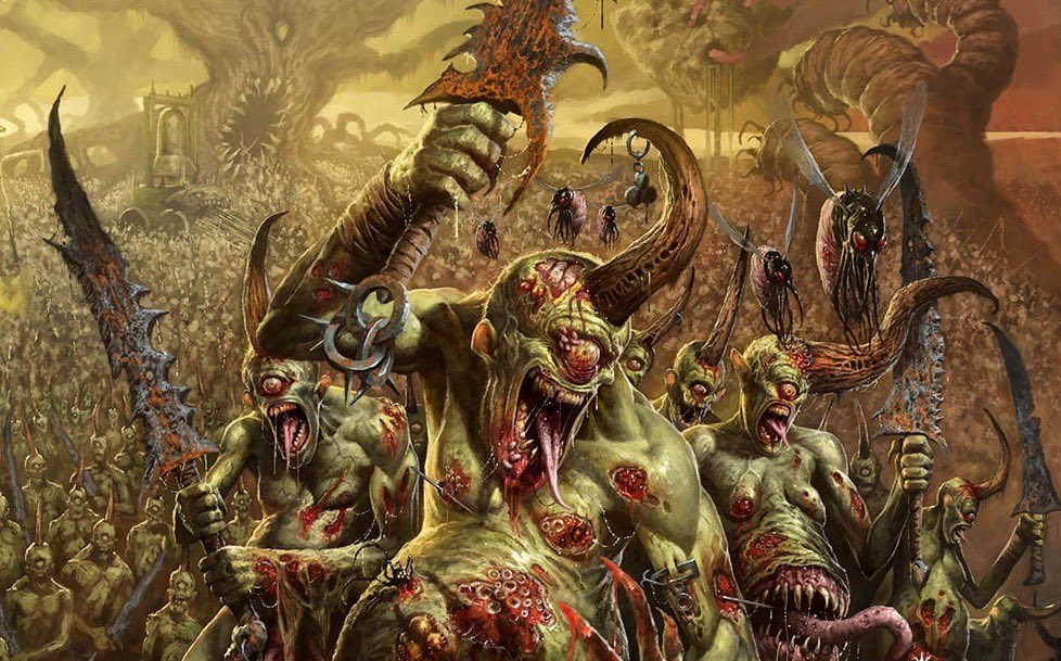 MykeCole's tweet image. Honestly, Nurgle’s Rot is no worse than the flu.
