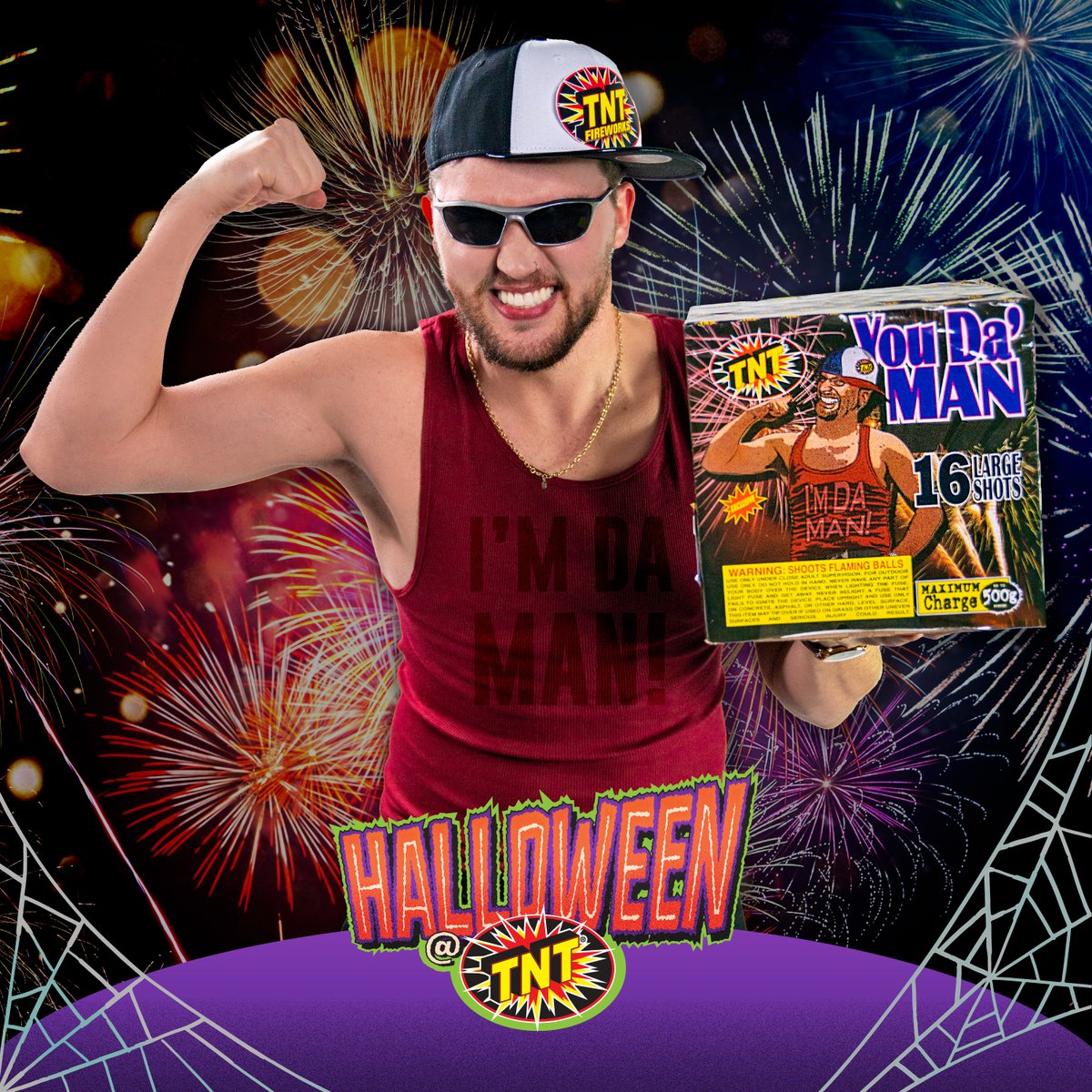 Still trying to figure out what to be this year for Halloween? Be DA MAN! 😎 What should we dress up as next? #HalloweenatTNT #halloweencostume #halloweeneveryday #celebrate #celebrateeveryday