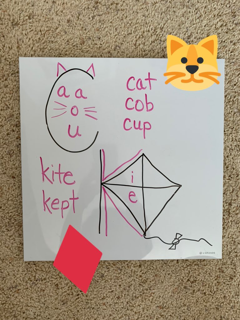 GesserReads's tweet photo. Wow! Super busy day reviewing @IMSEOG concepts: Sammy (FLOSS) Rule, Cat/Kite Rule, and practicing nonsense CVC words, whew! Smart kiddos #mtes @MadisonsTrust16 #year5wethrive https://t.co/YXAxB6mpoo