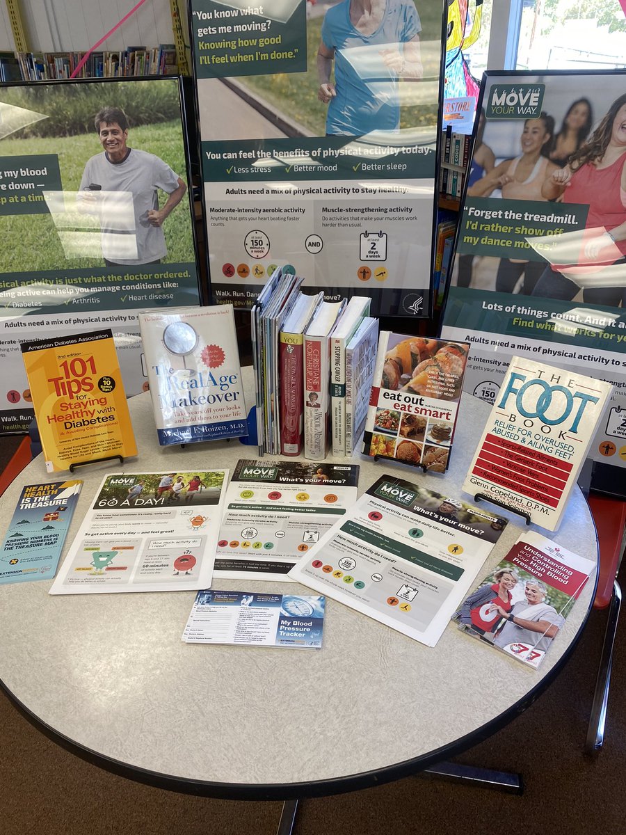 BurnsvilleWVPL's tweet photo. We are pleased to be partnering with @ActiveSWV with the #MoveYourWay movement. We are challenging adults to get 150 minutes of activity and 2 days of muscle strengthening a week. While children are challenged to get 60 minutes a day. #bpladventures #wvlibraryprogramsrock https://t.co/aScNh2Hdtk