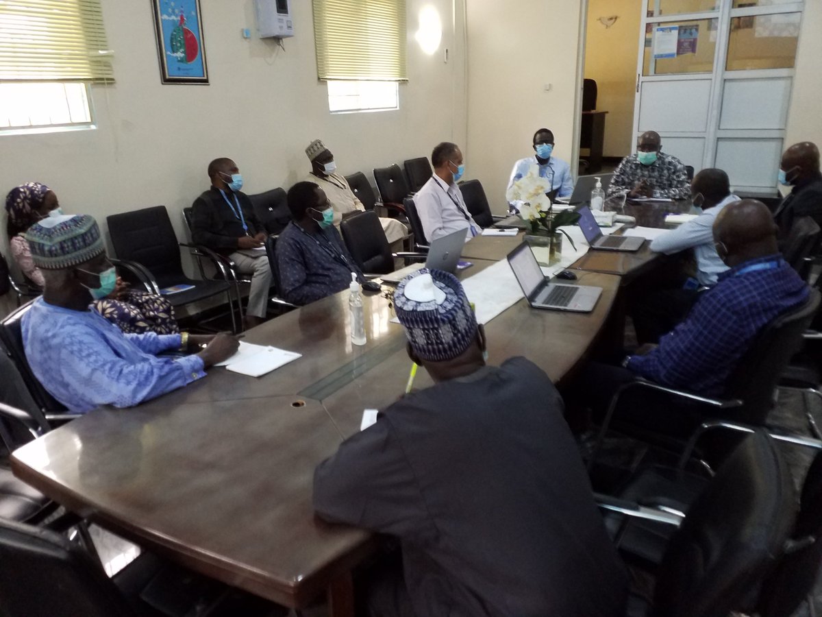 This afternoon I met with the Programme Heads of @FAONigeria Sub-office in Maiduguri. Thank you all for the great work of providing technical support to @FGNigeria @FMHDSD @FmardNg in strengthening the resilience of vulnerable communities in BAY States through agriculture.