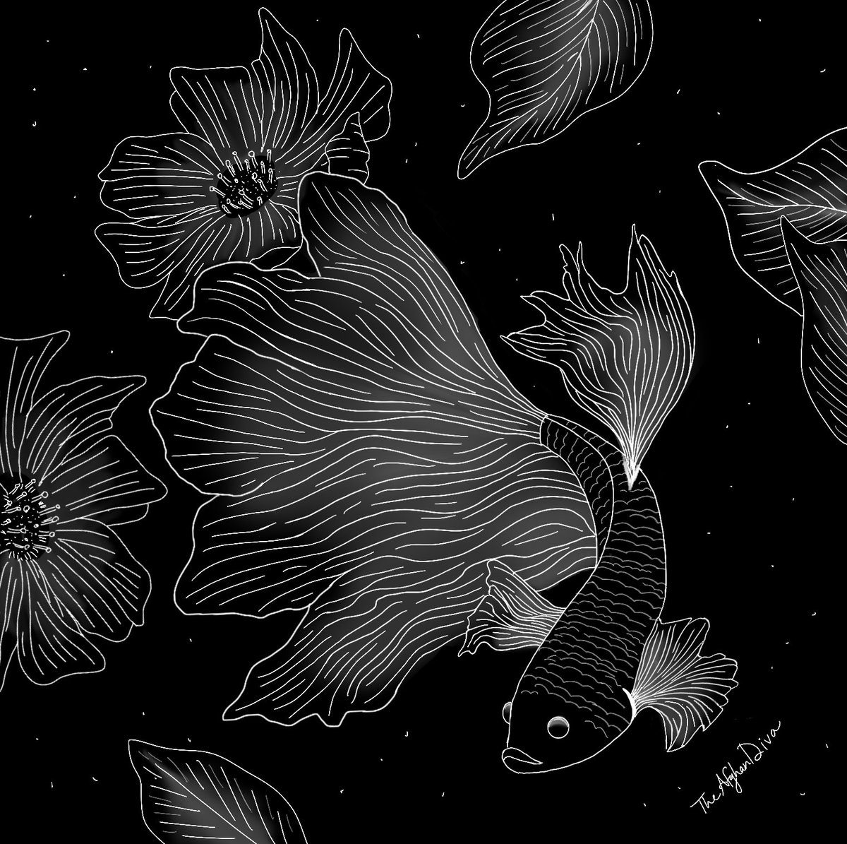 #INKTOBER Day 1: Fish 
#inktober2020 #inktober2020day1