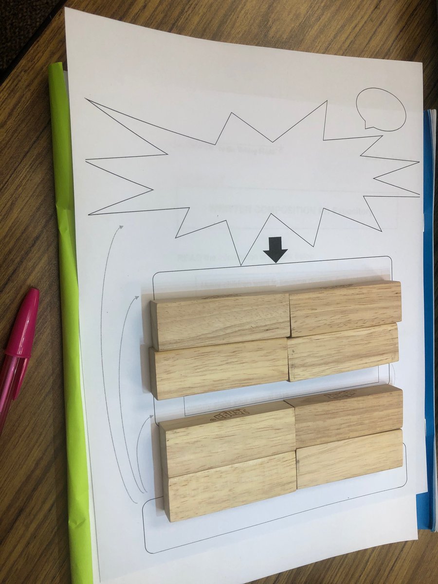 csg1992's tweet image. Let’s play some Jenga with WRITING! #writinglesson @HamblenElem