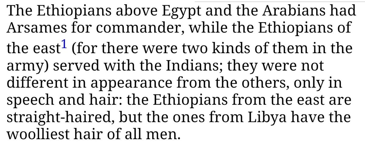 The great greek philospher, Herodotus, used the word Aethiope to refer to the inhabitants of both the lands beneath Egypt and Libya (used to refer to all Maghreb North africans) as well as southern indians, as the word literally meant "burnt skin" as in to refer to the