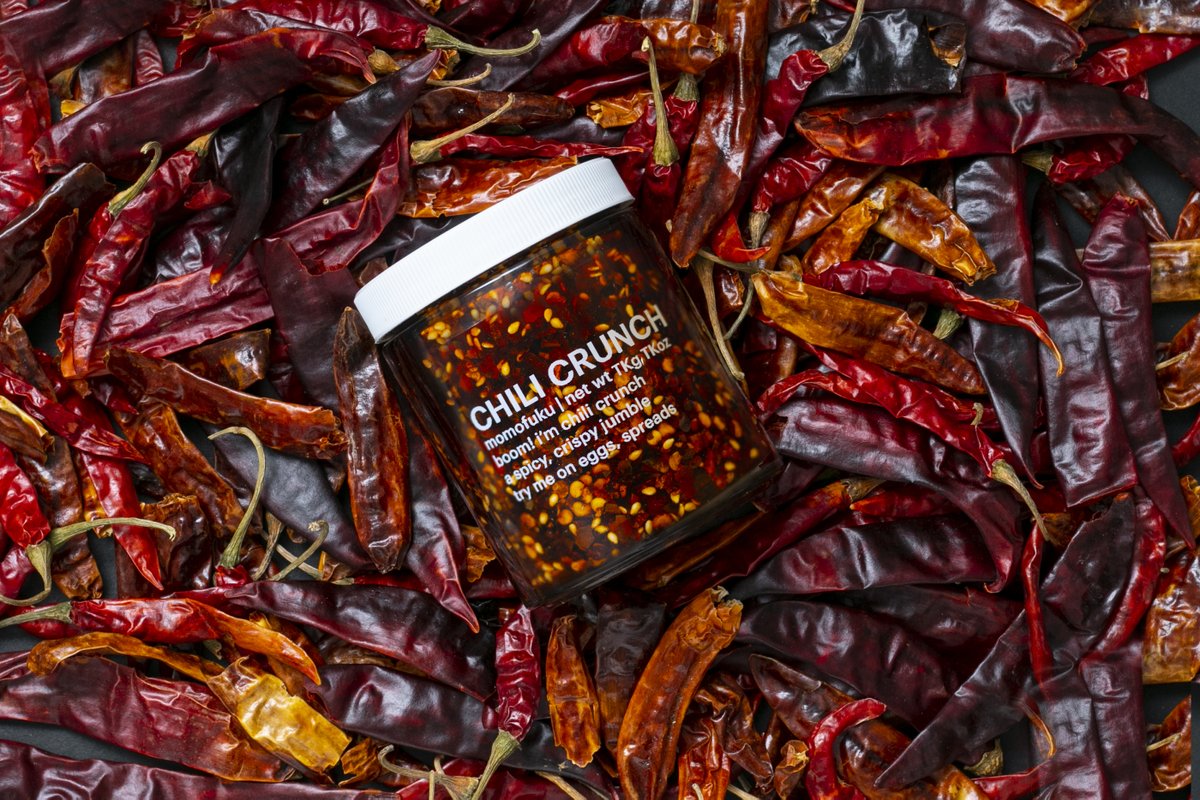 our chili crunch is inspired by our love and respect for Chinese chili-crisp sauces like @SpicyChiliCrisp, as well as crunchy Mexican salsas like salsa macha and salsa seca. order now and tag us in your cooking: bit.ly/3lobbAv