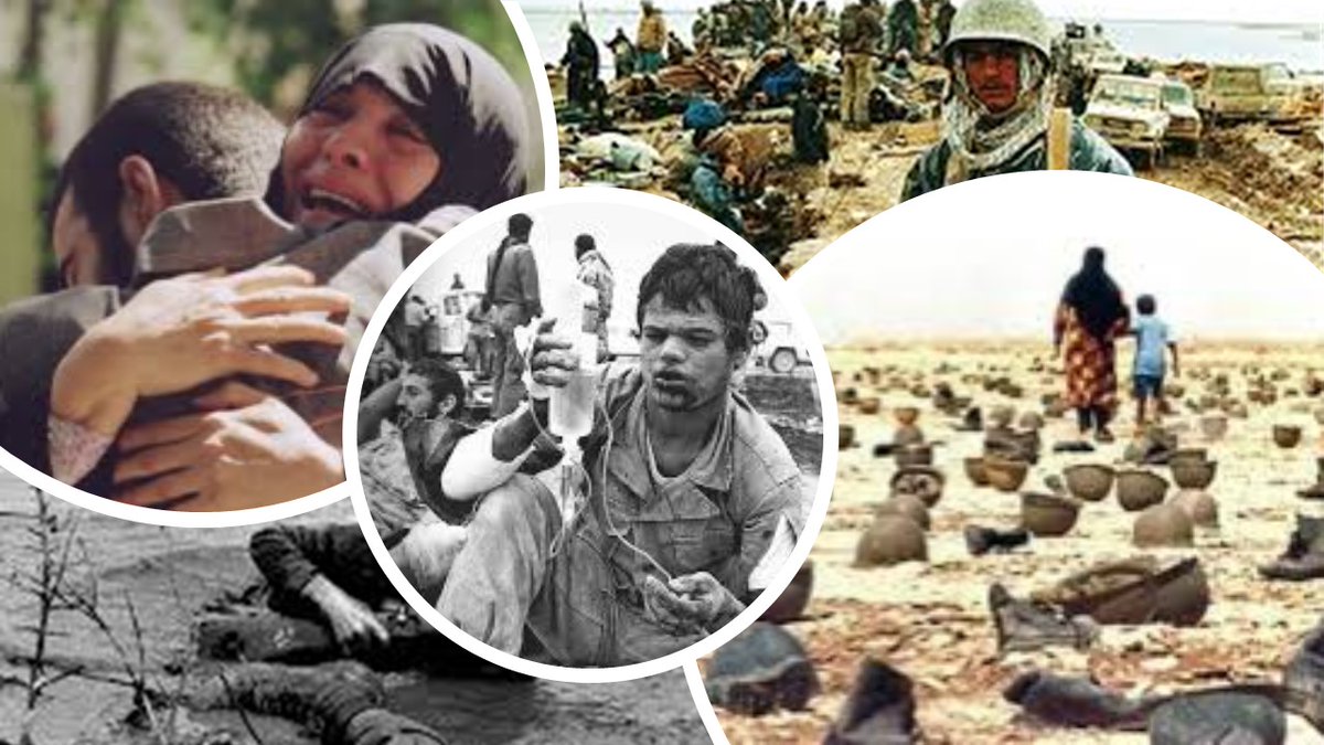 1) 2nd Thread on  #Iran- #Iraq war: let’s discuss why Khomeini needed this devastating war &why did it continue the war for8 years and at what costs?The  #Iranian regime refers to Iran-Iraq was as"Holy Defense" trying to legitimize its biggest  #CrimesAgainstHumanity  #DisbandIRGC