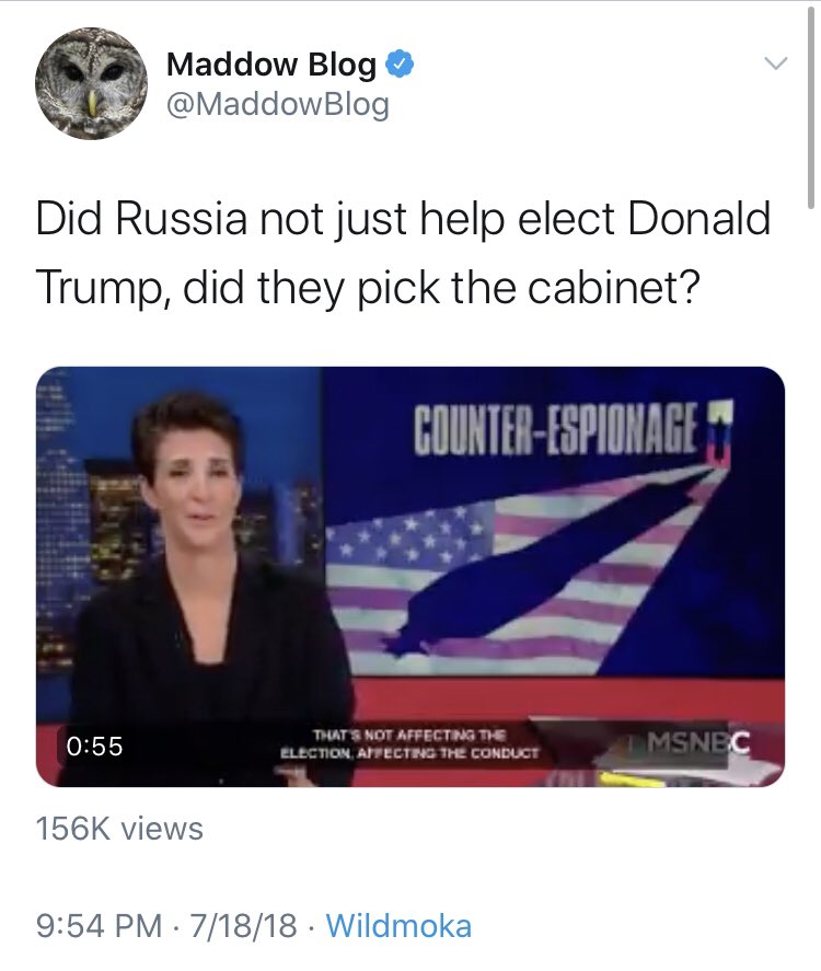 But the worst element has to be  @Maddow, who boosted every firing idea and story you can imagine. I’ve only got enough room for a handful. There’s no two ways around it: This. Is. A. Conspiracy. Theory.