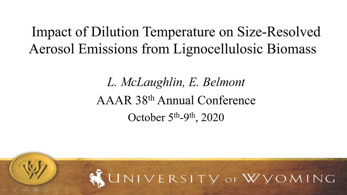 The American Association for Aerosol Research (AAAR) 2020 Conference is happening virtually this week, and BERG Ph.D. student Luke McLaughlin gave a talk today on his research into aerosol emissions from biomass pyrolysis. You can watch his talk here: youtu.be/bxw8ru3KiKw