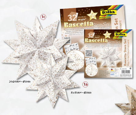 Strohmedia's tweet photo. #BascettaStern Set “#Weihnachtsornament” Dreidimensionaler #Origamistern zum Falten und Zusammenste-cken aus jeweils 30 Einzelteilen. In jeder Packung ist eine genaue #Bastelanleitung enthalten

https://t.co/n4Y6BAgoKN https://t.co/gSiLMtb4oZ